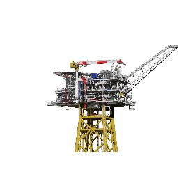 3D fixed platform (oil rig) model